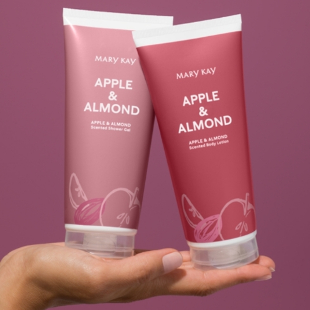 NWT Mary Kay Apple & Almond Lotion & Body Wash Set